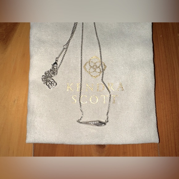 Kendra Scott Sterling Silver Spike Necklace - Picture 2 of 3